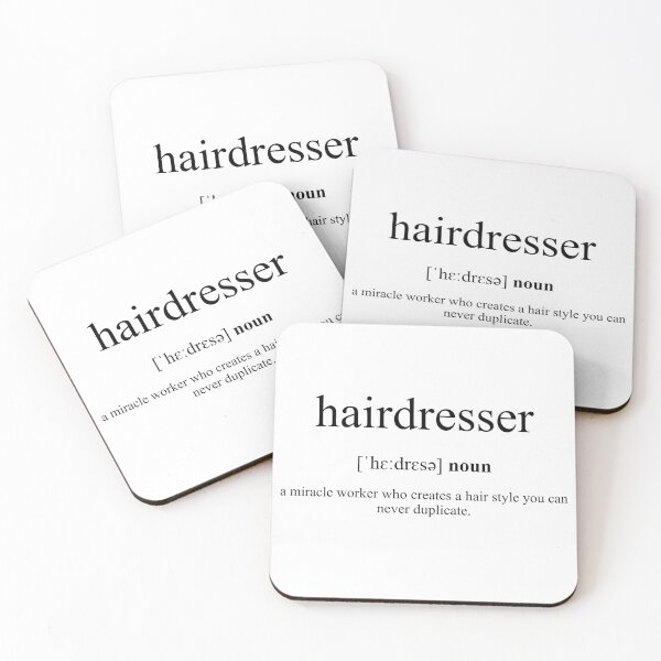 Item preview, Hairdresser Definition | Dictionary Collection designed and sold by Designschmiede.