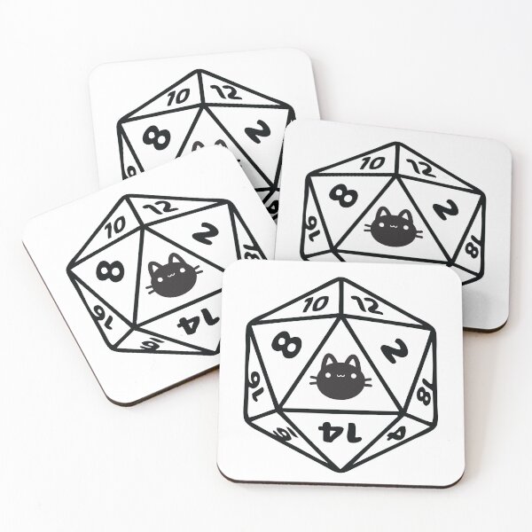Item preview, Cat D20 Dice DnD designed and sold by CookieKisses.