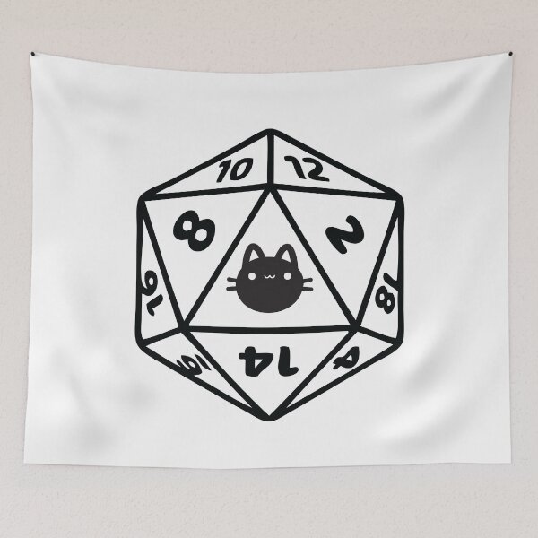 Item preview, Cat D20 Dice DnD designed and sold by CookieKisses.