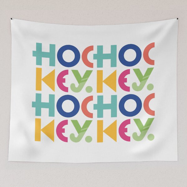 Item preview, colorful hockey logo designed and sold by hookfreaks.