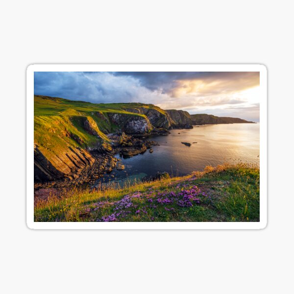 Pettico Wick Bay Sunset Sticker