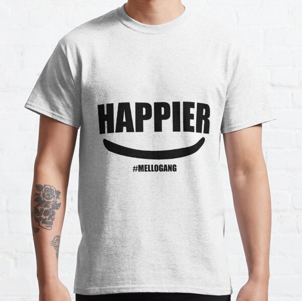 Marshmello Happier T Shirts Redbubble - happier marshmellow roblox