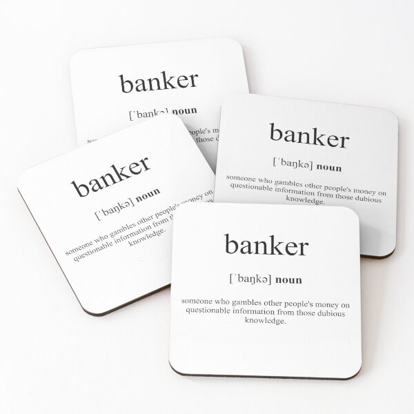 Item preview, Banker Definition | Dictionary Collection designed and sold by Designschmiede.