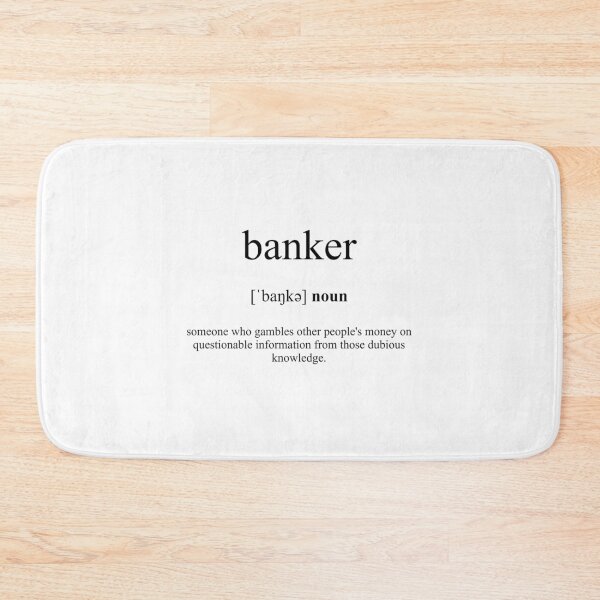 Item preview, Banker Definition | Dictionary Collection designed and sold by Designschmiede.