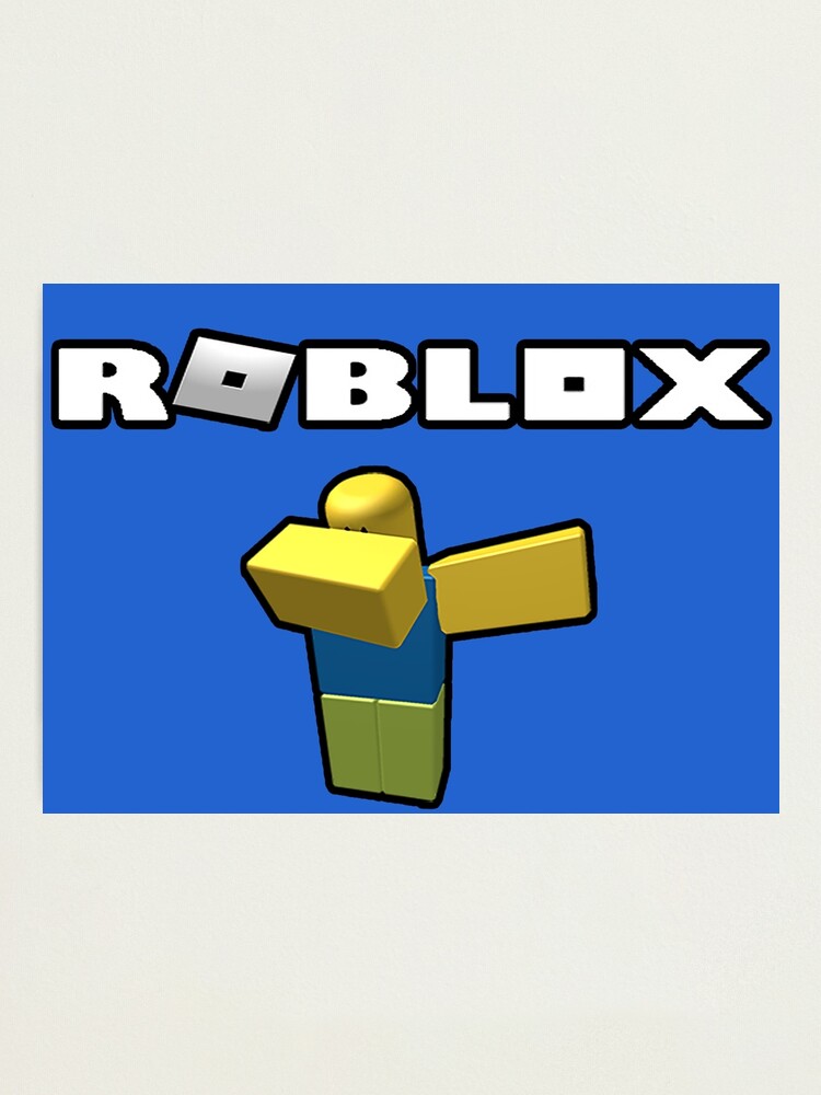 Roblox Noob Dablox Photographic Print By Vitezcrni Redbubble - roblox noob texture