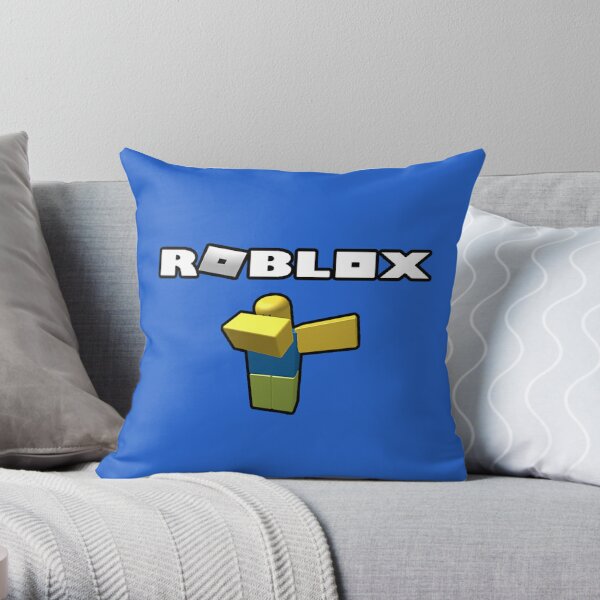 Noob Pillows Cushions Redbubble - noob throw up rip roblox