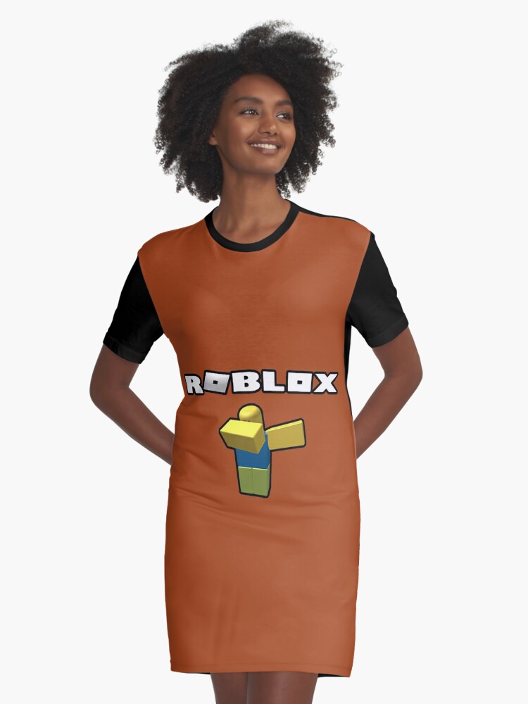 Roblox Noob Dablox Graphic T Shirt Dress By Vitezcrni Redbubble - yellow dress roblox
