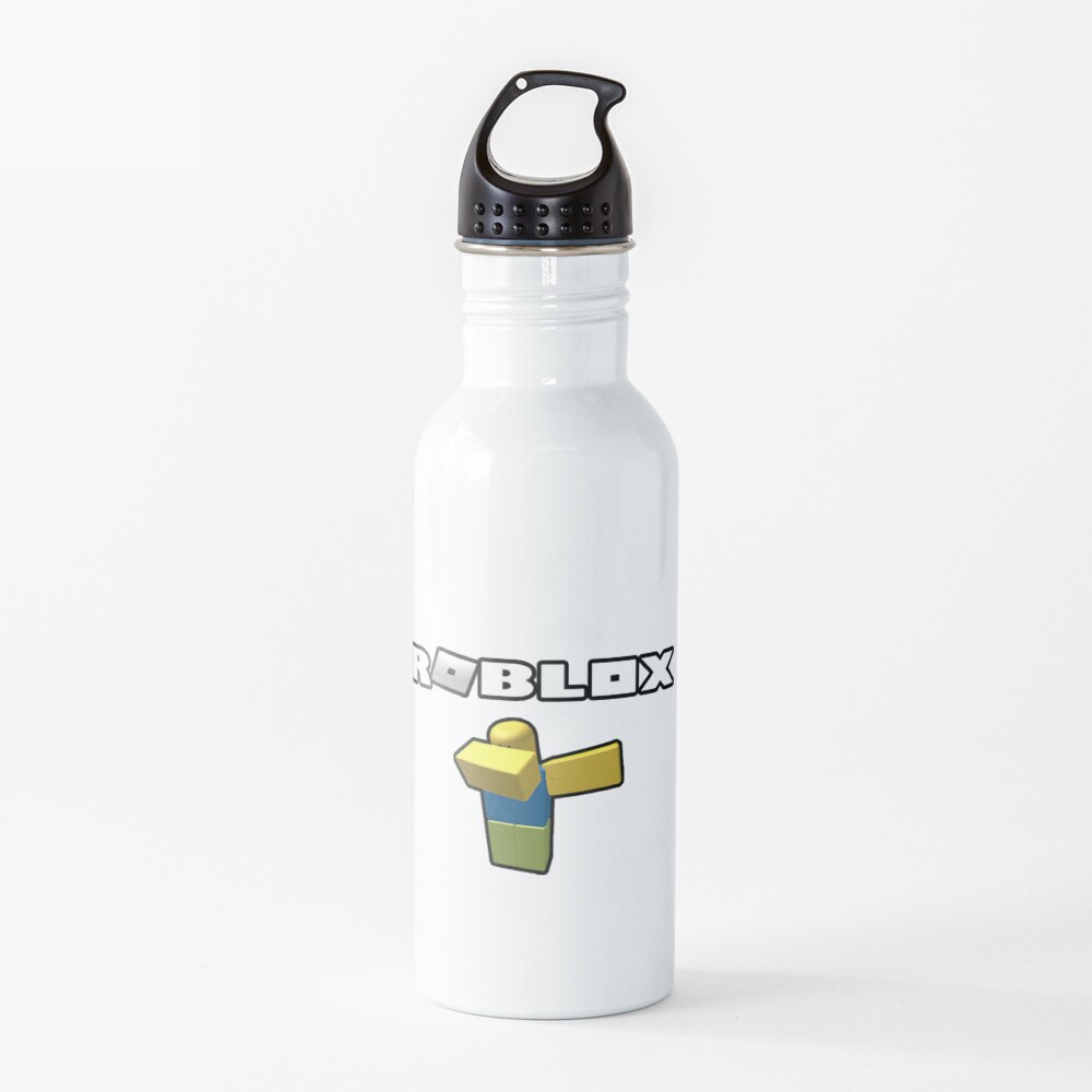 Roblox Noob Dablox Water Bottle By Vitezcrni Redbubble - baby carrier holding a noob roblox