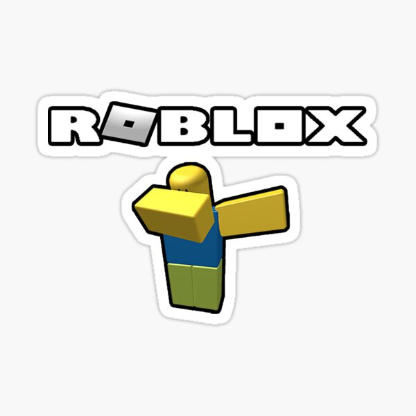 Roblox Dab Sticker By Jarudewoodstorm Redbubble - noob pelo tocino roblox free 8000 roblox account