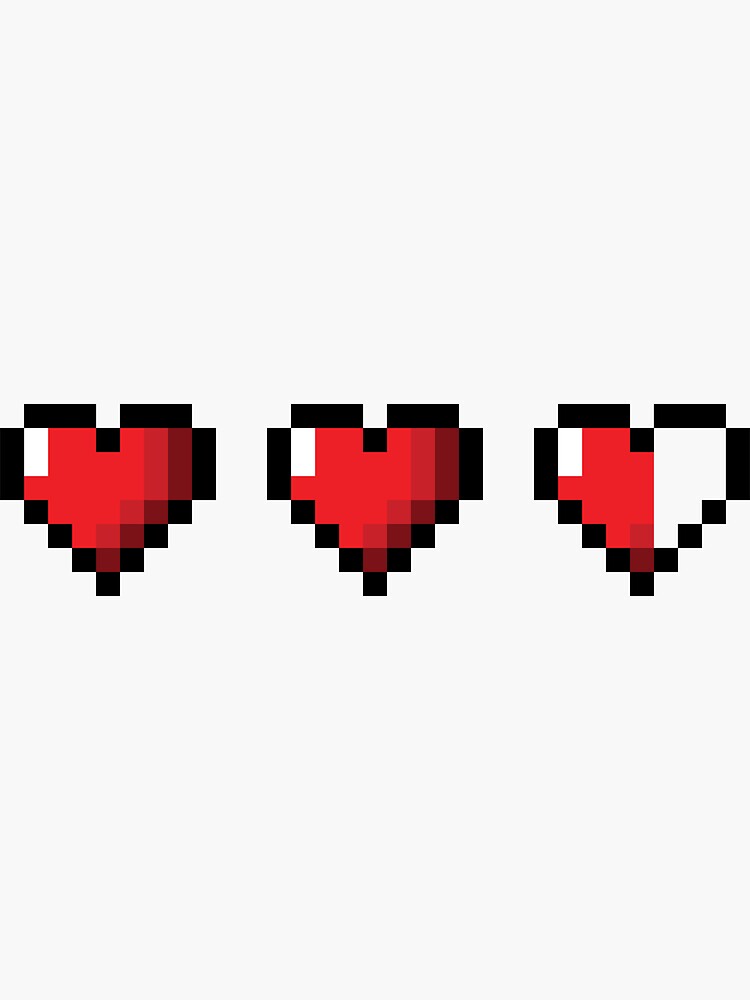 Thumbnail 3 of 3, Sticker, Half Life Video Game Hearts designed and sold by sagegrl.
