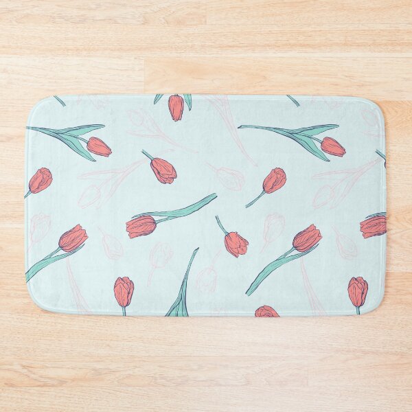 Item preview, Tulips on blue designed and sold by carrot4all.