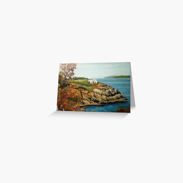 View from Acadia Park, Maine Greeting Card
