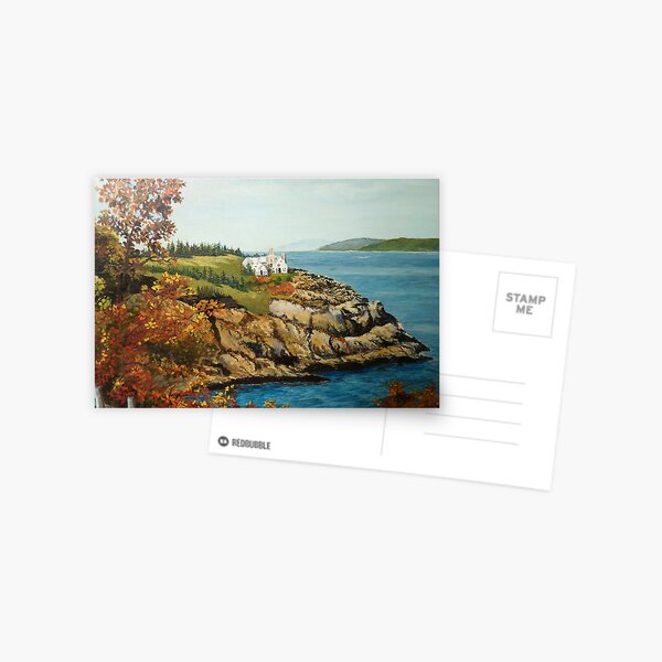 View from Acadia Park, Maine Postcard