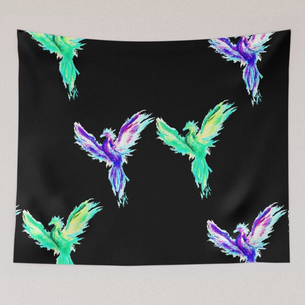 Item preview, purple/blue phoenix designed and sold by Ashley’sAnimalz.