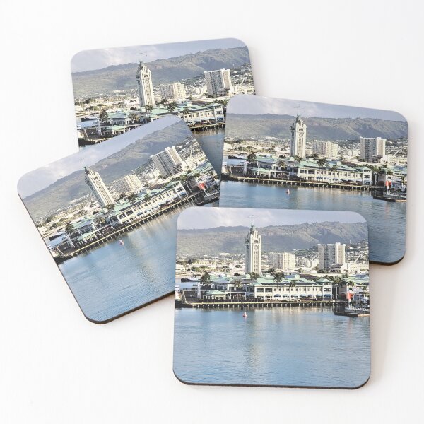 Item preview, Honolulu Harbor Aloha Tower designed and sold by EloiseArt.