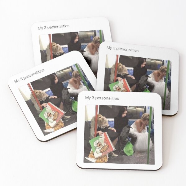 Item preview, My three personalities meme Sticker designed and sold by Mountainman420.