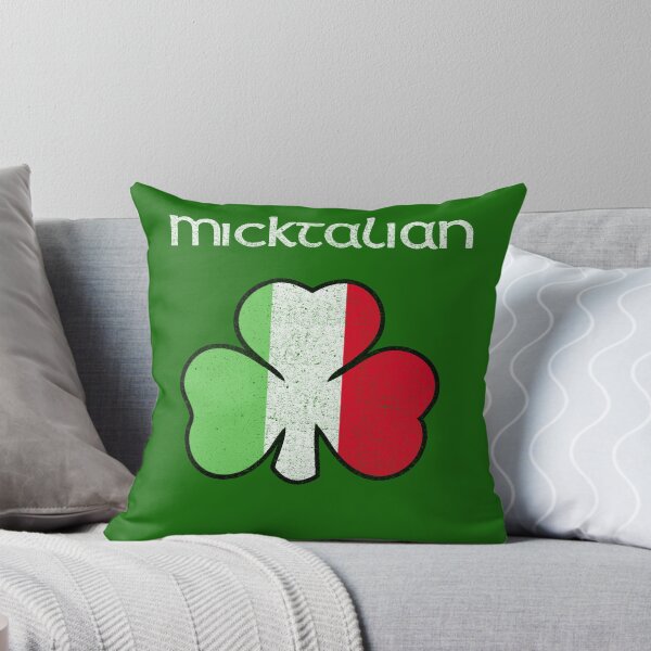 Item preview, Micktalian Irish Italian Funny St. Patrick's Day Shamrock Flag designed and sold by kiwi91.