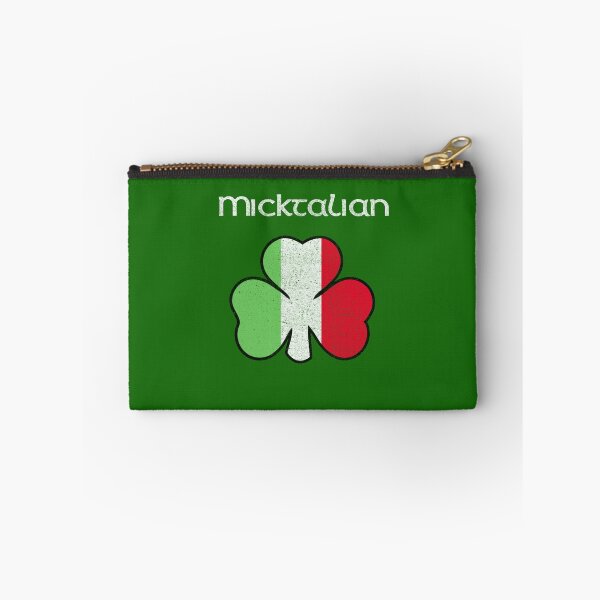 Item preview, Micktalian Irish Italian Funny St. Patrick's Day Shamrock Flag designed and sold by kiwi91.