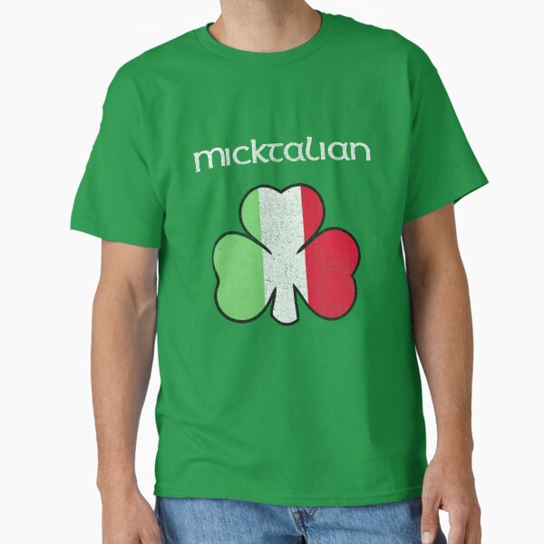 Item preview, Micktalian Irish Italian Funny St. Patrick's Day Shamrock Flag designed and sold by kiwi91.