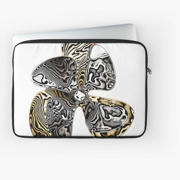Zebra Prop Flower Laptop Sleeve