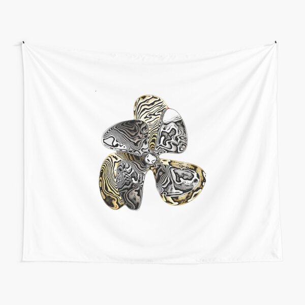 Zebra Prop Flower Tapestry