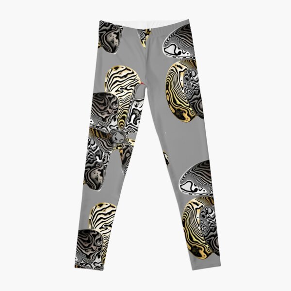 Zebra Prop Flower Leggings