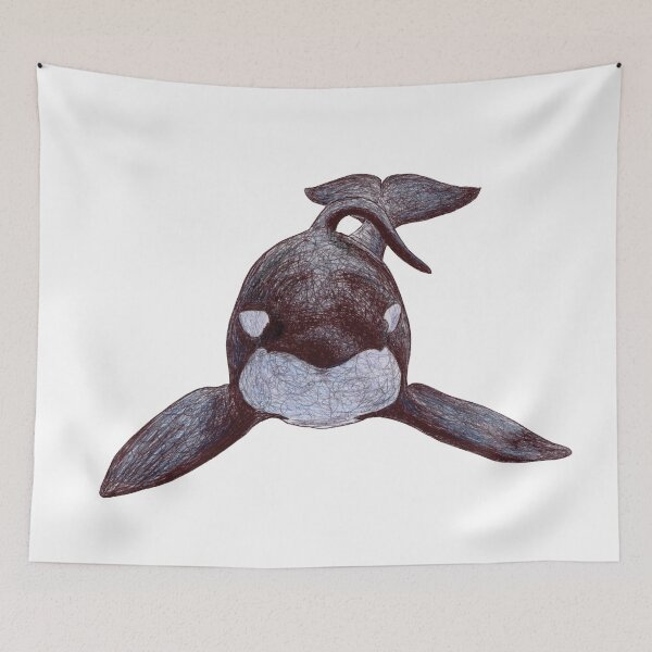 Item preview, Bingo the Killer Whale Scribble designed and sold by ArtyOrca.