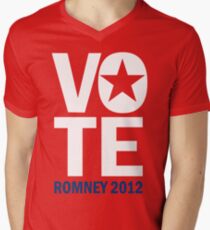 Vote Romney 2012 Men's V-Neck T-Shirt