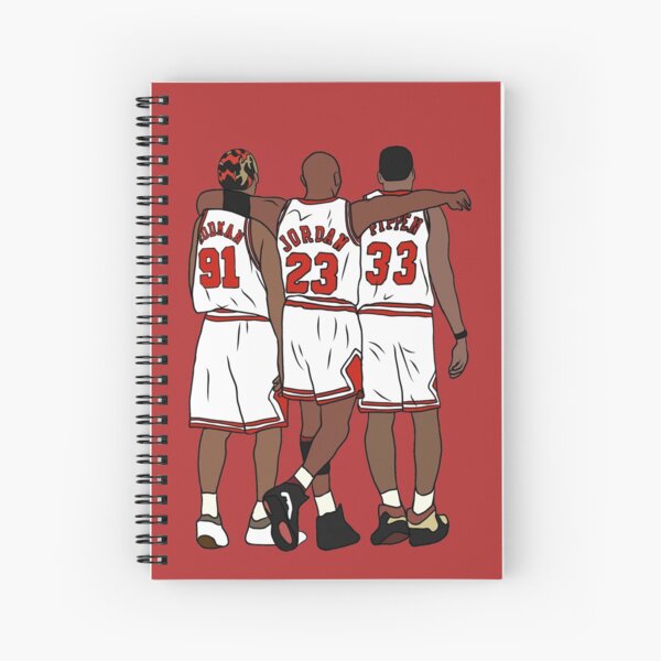 Rodman, MJ & Scottie Spiral Notebook