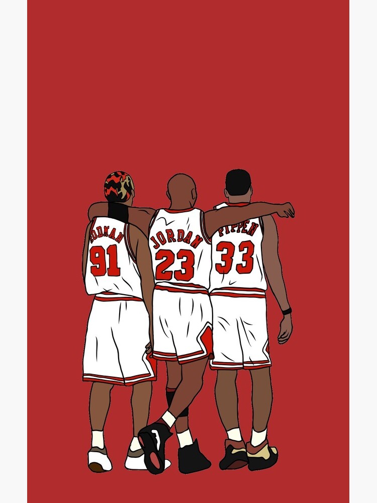Rodman, MJ & Scottie by RatTrapTees