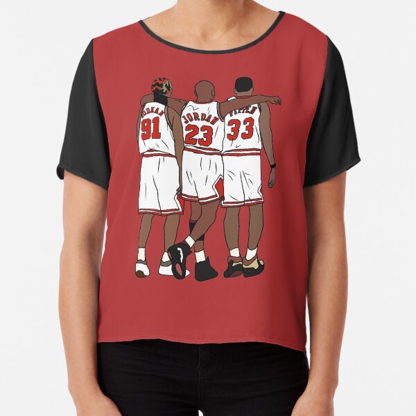 Rodman, MJ & Scottie Chiffon Top