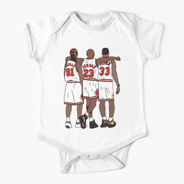 Rodman, MJ & Scottie Short Sleeve Baby One-Piece