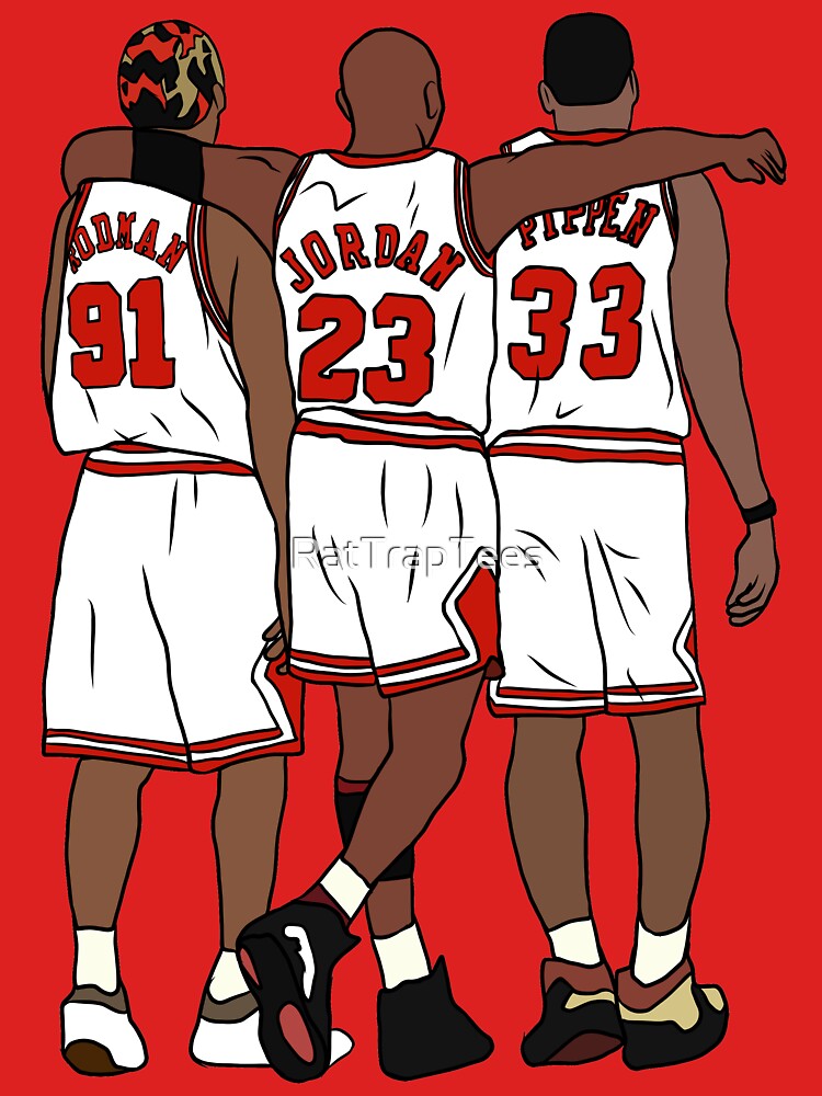 Rodman, MJ & Scottie by RatTrapTees