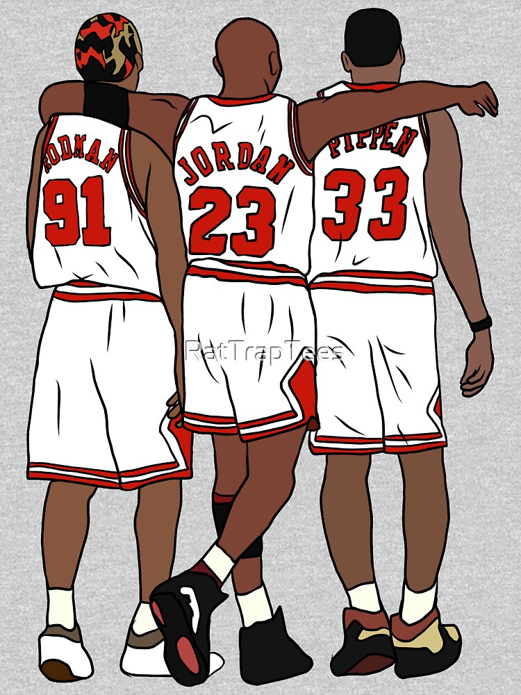 Rodman, MJ & Scottie by RatTrapTees