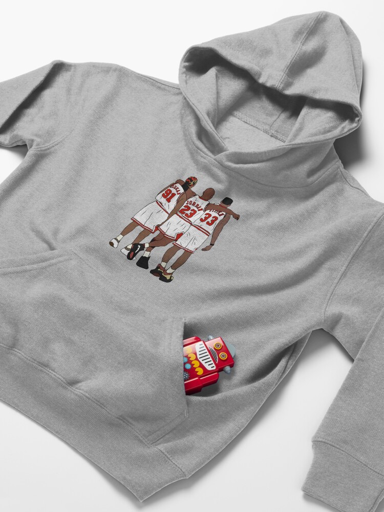 Alternate view of Rodman, MJ & Scottie Kids Pullover Hoodie
