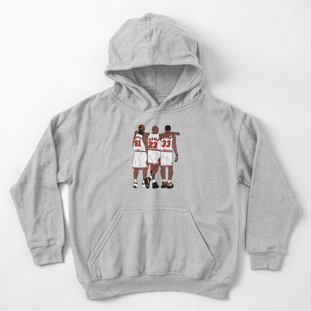Rodman, MJ & Scottie Kids Pullover Hoodie