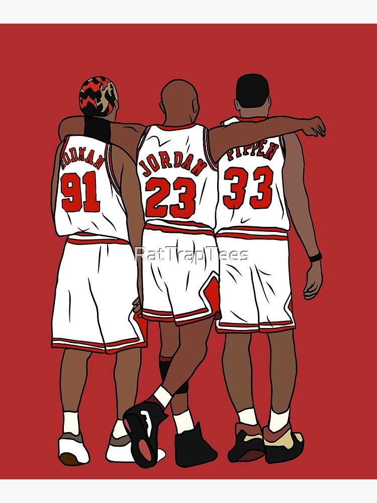 Rodman, MJ & Scottie by RatTrapTees