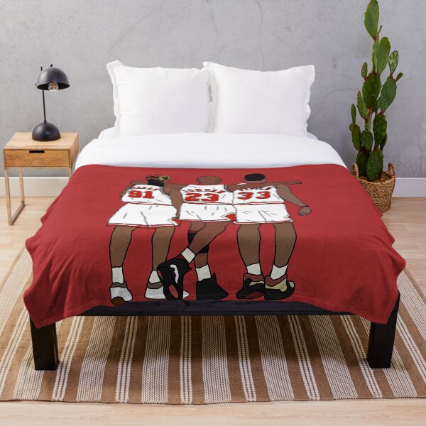 Rodman, MJ & Scottie Throw Blanket