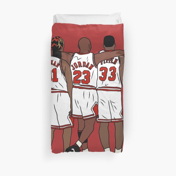 Rodman, MJ & Scottie Duvet Cover