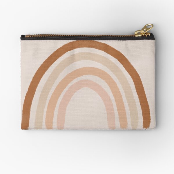 Boho Hand Drawn Rainbow  Zipper Pouch