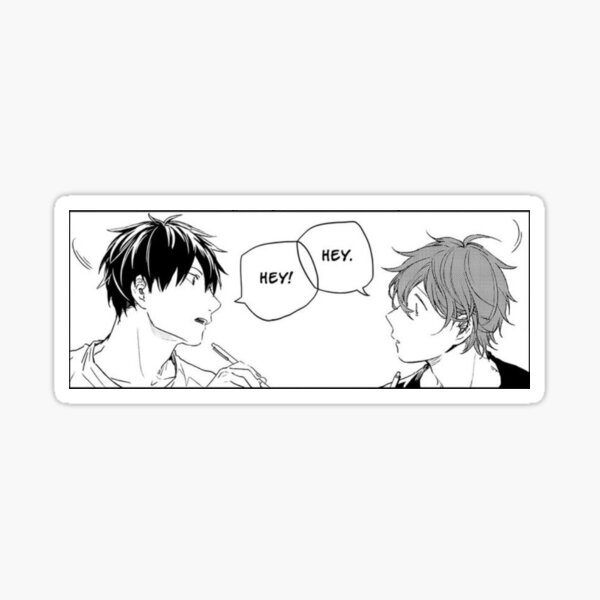 Uenoyama and Mafuyu Manga Panel Sticker