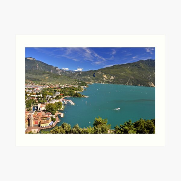 Vista sul Riva del Garda Art Print