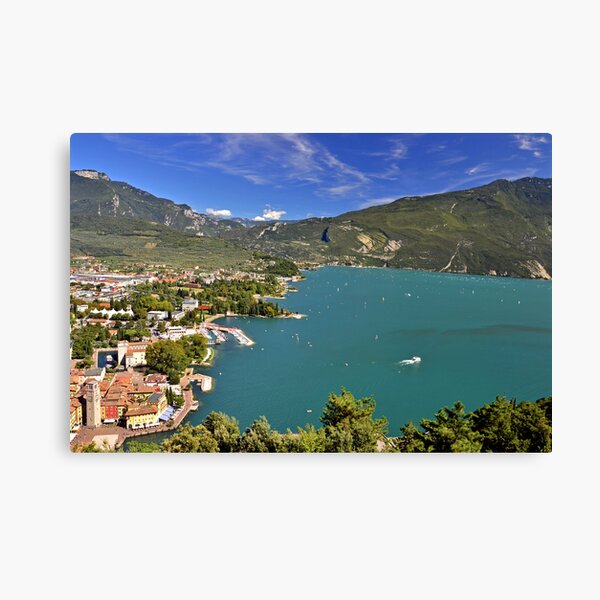 Vista sul Riva del Garda Canvas Print