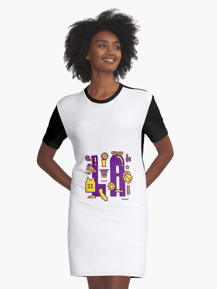 Lakers Graphic T-Shirt Dress for Sale by sarahnursyamsu
