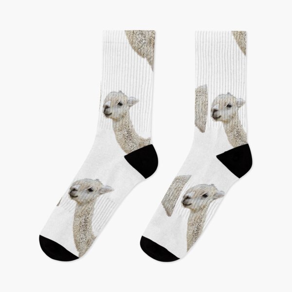 Item preview, smiling alpaca designed and sold by peachthomas.