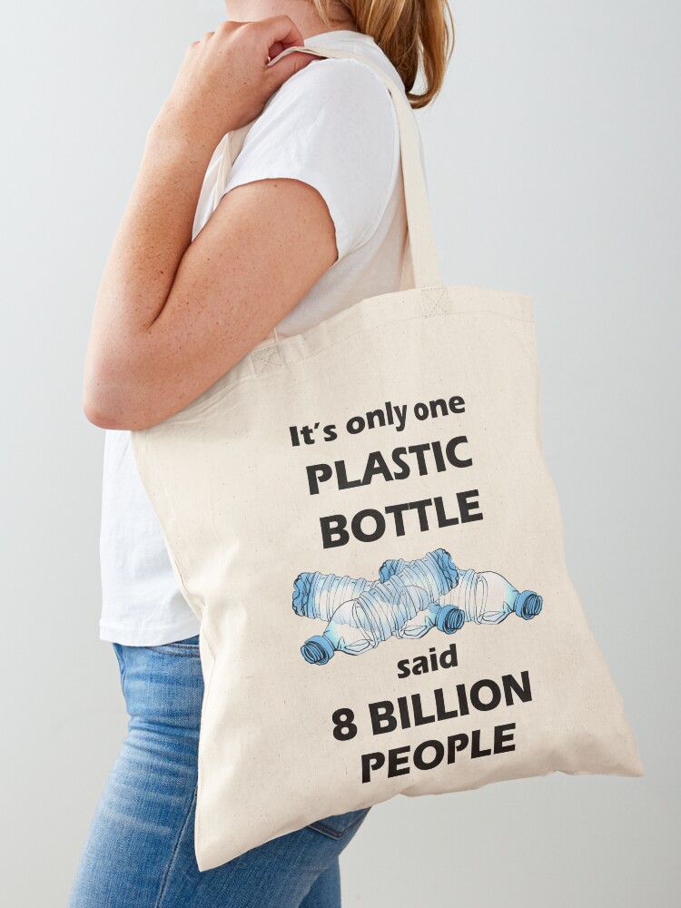 beach bag made out of plastic necks from plastic bottles - RECYCLING