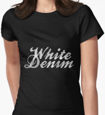 White Denim, White Ink Women's Fitted T-Shirt