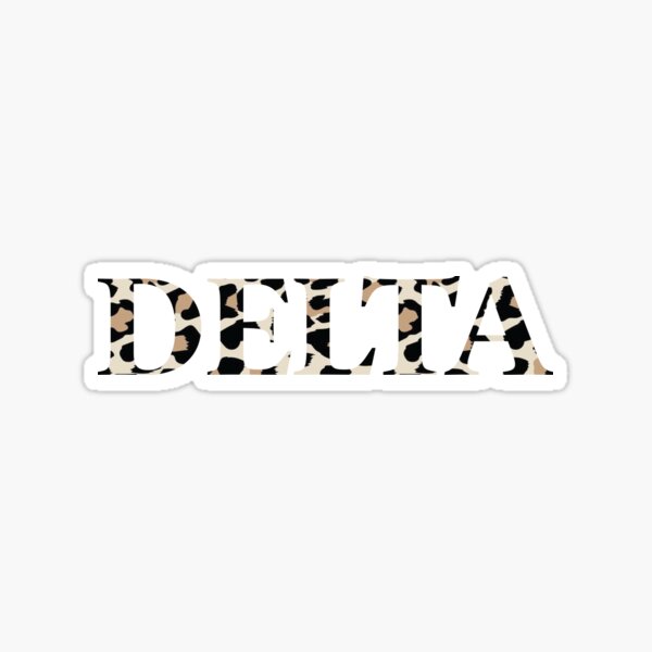 Delta cheetah Sticker