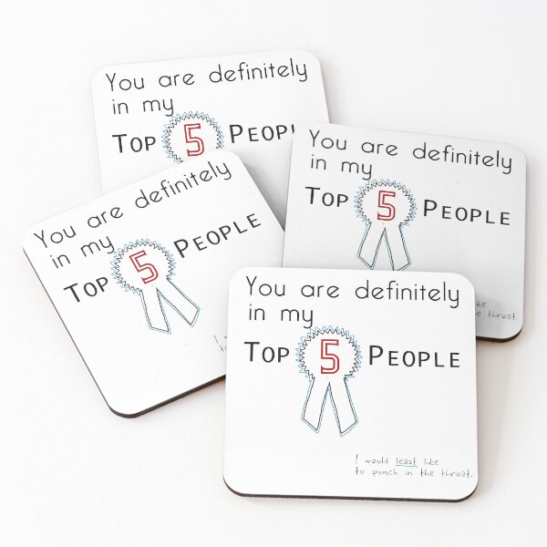 Item preview, Top 5 People I Would Least Like to Punch designed and sold by ShaylaMSharp.