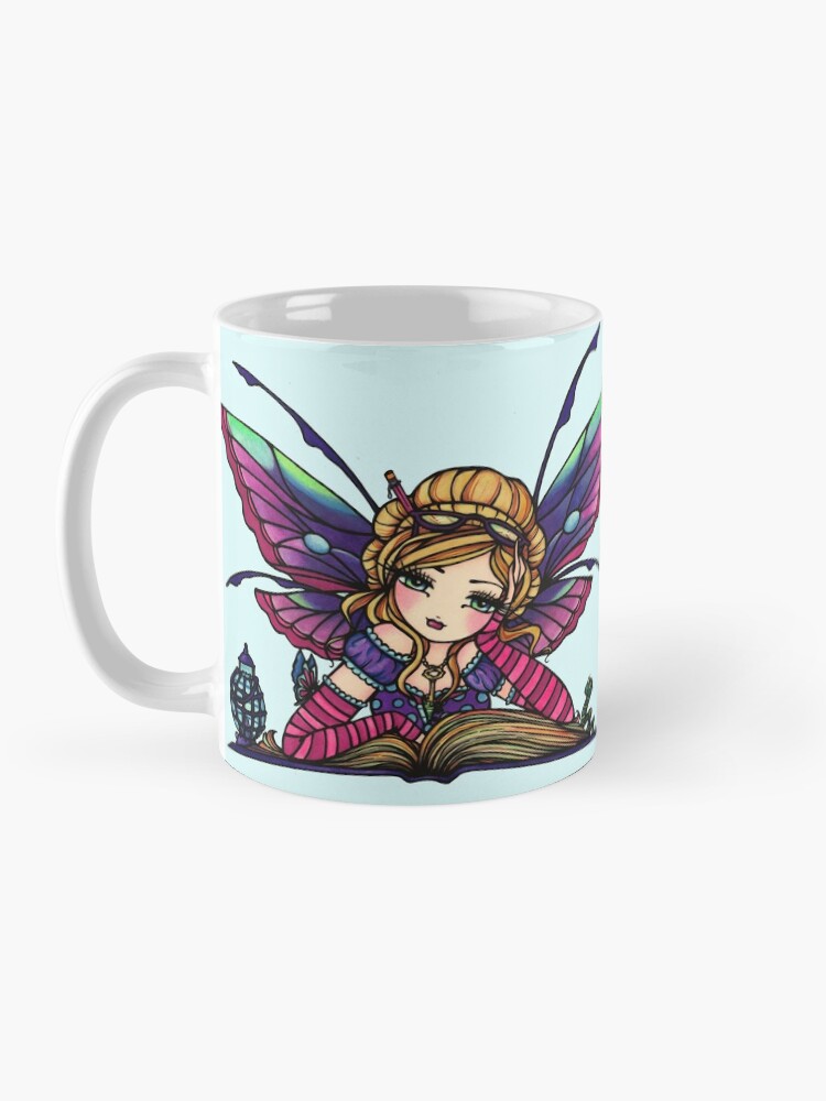 Alternate view of Bookworm Fairy by Hannah Lynn Mug